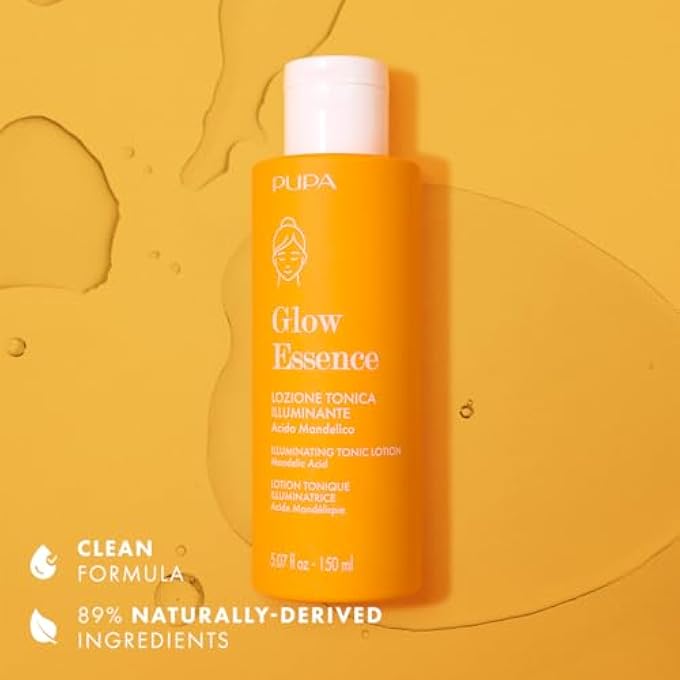 PUPA MILANO GLOW ESSENCE ILLUMINATING TONIC LOTION - GIVES LIGHT TO FACE - DELIVERS SMOOTH AND EVEN LOOKING SKIN - GENTLY REMOVES DEAD CELLS - ECO FRIENDLY - DERMATOLOGICALLY TESTED - 5.07 OZ - Image 2